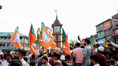 Opposition BJP and governing National Conference (NC) held competing protest marches against each other BJP, NC march against each other in Srinagar; CM alleges police bias