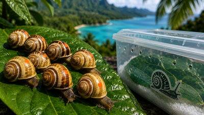 Representative Image (AI-generated) In 1989, Detroit Zoo began helping save snails wiped out in the wild; 37 years later, 500 are travelling 5,000 miles to Tahiti, part of a program that has returned 17,000