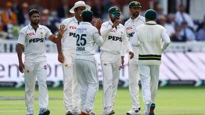Pakistan's Babar Azam celebrates after taking a catch to dismiss England's Ben Duckett during the second Test at the Lord's against England. (AP) Phones confiscated, players sent home: Match-fixing cloud hangs over Pakistan cricket again