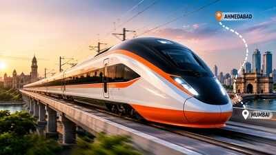 “When you ride the bullet train from Vadodara, you will reach Mumbai in just an hour and a half,” the minister said. (Image for representative purpose only) India's first indigenous bullet train body frame is ready for squeeze test; full high-speed train to hit tracks for testing by May-June 2027, with first service targeted for 2027