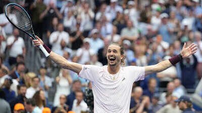 Alexander Zverev celebrates after he won the men's singles final of the US Open. (AP Photo) Watch: Alexander Zverev didn’t realise he had won the US Open — until the crowd told him
