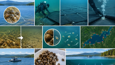 Representative Image (AI-generated) In 2011, New York covered five acres of Lake George with more than 700 mats to suffocate invasive Asian clams; 97% died, but the invader later spread to 27 locations