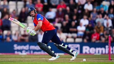 England's Jos Buttler (AP photo) Jos Buttler breaks Rohit Sharma's record, becomes second-highest T20I run-scorer