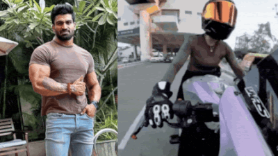 Bainsla was driving the white Maruti Ciaz when it allegedly knocked down Delhi-based biker Shivani Chauhan. Gurgaon woman biker 'murder bid': Accused was returning from club, cousin instigated him to chase her