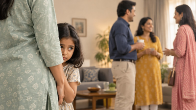 Psychology says children who hide behind their parents around guests aren't always shy: What makes social situations difficult for your child