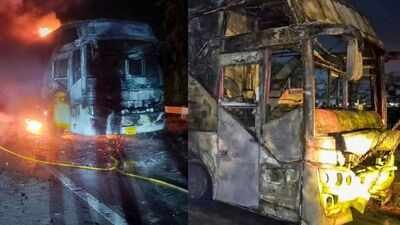 'Die then, we won't stop': Passengers begged driver to pull over before Noida bus caught fire; 9 dead
