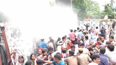 Water cannons used on Congress protesters in Chandigarh, Patna SIR row: Congress workers protest against CEC Gyanesh Kumar in several cities, cops use water cannons in Patna, Chandigarh - top developments