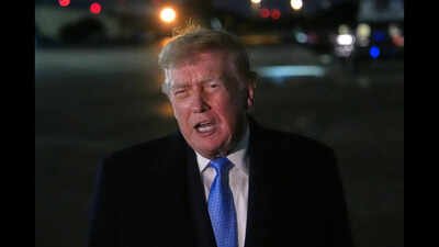 President Donald Trump speaks with reporters ‘Will win very soon’: Trump hints at possible pre-midterm strikes on Iran