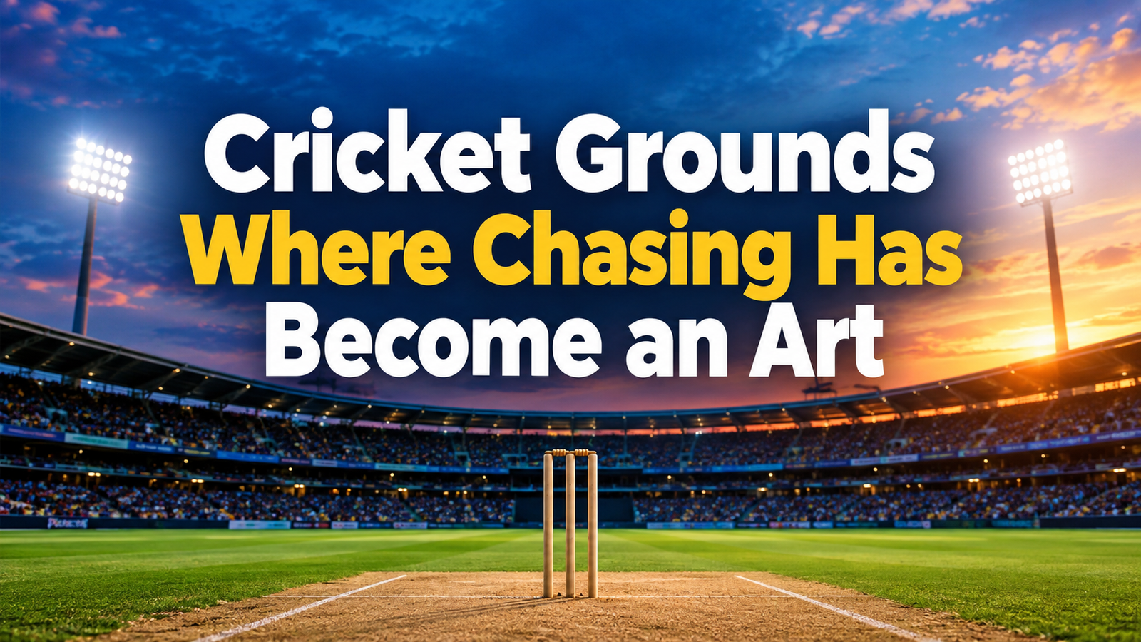 Cricket Grounds Where Chasing Has Become an Art