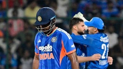 Sanju Samson lasted just eight balls in the first T20I against Afghanistan (Rahul Singh)