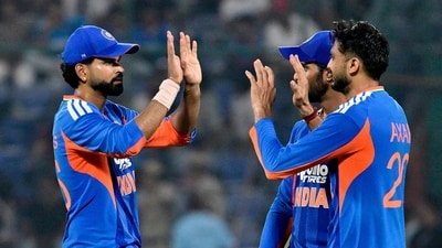The Indian men's cricket team is facing a clothing sizing issue ahead of its departure for the Asian Games. (Rahul Singh) The Indian men's cricket team is facing a clothing sizing issue ahead of its departure for the Asian Games. (Rahul Singh)