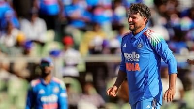 Kuldeep Yadav bowled a game-changing spell against West Indies. (ANI Pic Service)