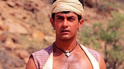 Aamir Khan in Lagaan. Aamir Khan in Lagaan.