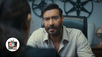 Ajay Devgn in a still from Drishyam: The Conclusion. Ajay Devgn in a still from Drishyam: The Conclusion.