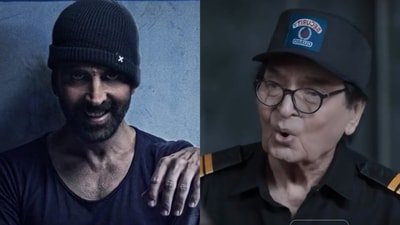 Akshay Kumar shares last shot of Asrani from Haiwaan. Akshay Kumar shares last shot of Asrani from Haiwaan.