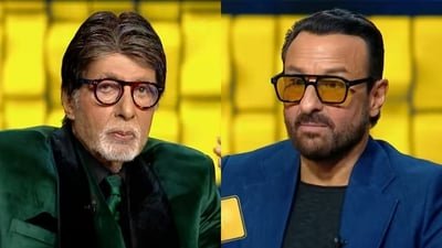 Amitabh Bachchan leaves Saif Ali Khan shocked as he explains how he's connected to him. Amitabh Bachchan leaves Saif Ali Khan shocked as he explains how he's connected to him.