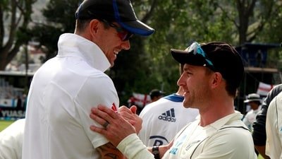 Brendon McCullum spoke highly of Kevin Pietersen (REUTERS)