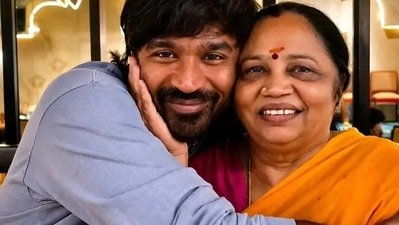Dhanush shares a close relationship with his mother Vijayalakshmi. Dhanush shares a close relationship with his mother Vijayalakshmi.