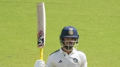 East Zone captain Ishan Kishan celebrates reaching 250 on Day 2 of the Duleep Trophy final against South Zone at the MA Chidambaram Stadium in Chennai on Monday. (PTI) East Zone captain Ishan Kishan celebrates reaching 250 on Day 2 of the Duleep Trophy final against South Zone at the MA Chidambaram Stadium in Chennai on Monday. (PTI)