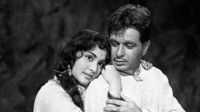 Dilip Kumar and Vyjayanthimala in a still from Ganga Jamuna. Dilip Kumar and Vyjayanthimala in a still from Ganga Jamuna.
