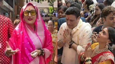 Govinda skipped Ganpati darshan with wife Sunita Ahuja at Lalbaugcha Raja.