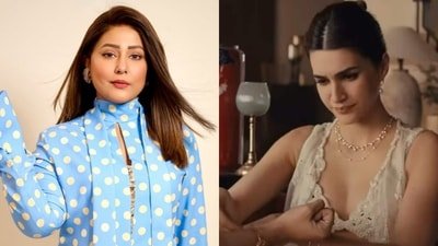 Hina Khan reacts to Kriti Sanon's Rakhi ad controversy. Hina Khan reacts to Kriti Sanon's Rakhi ad controversy.