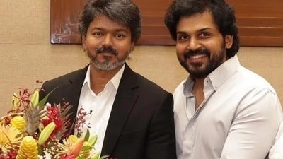 Karthi met C Joseph Vijay after he became the chief minister of Tamil Nadu.