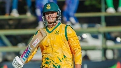 Lhuan-dre Pretorius scores 101 as South Africa beat Namibia. (X Image)