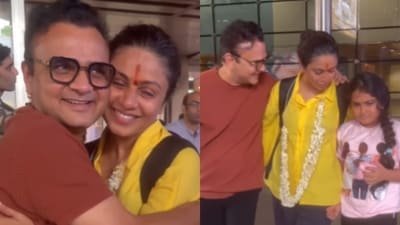 Manasi Parekh finally returned home on Sunday, where she was met by her husband, singer Parthiv Gohil, and their daughter Nirvi.