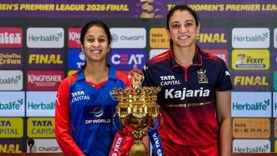 Smriti Mandhana and Jemimah Rodrigues with the WPL trophy. (PTI) Smriti Mandhana and Jemimah Rodrigues with the WPL trophy. (PTI)