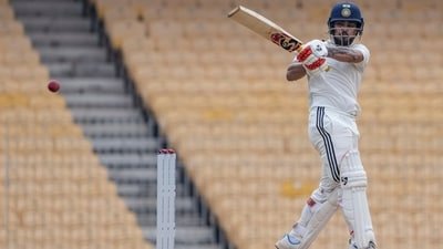 East Zone's captain Ishan Kishan plays a shot on day 1 of the Duleep Trophy 2026-27 final cricket match between South Zone and East Zone (PTI)
