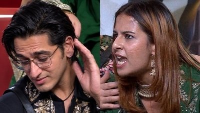 Rhiti Tiwari hurls abuses at Qazi Touqeer in Bigg Boss 20. Rhiti Tiwari hurls abuses at Qazi Touqeer in Bigg Boss 20.