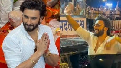 Ranveer Singh visits Lalbaughcha Raja for Ganpati darshan. Ranveer Singh visits Lalbaughcha Raja for Ganpati darshan.