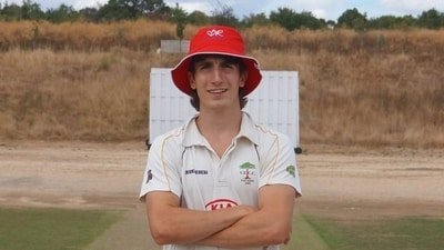 Sam Bodoano completed a 100km run-up to deliver a ball. (X Images) Sam Bodoano completed a 100km run-up to deliver a ball. (X Images)