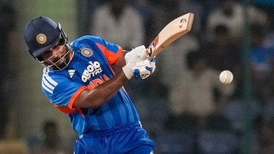 Sanju Samson scored a half-century against Afghanistan. (PTI)