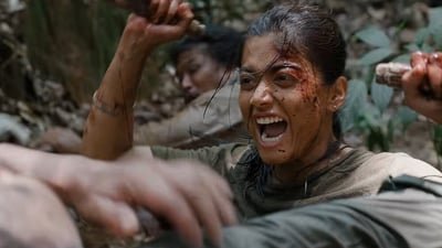 Mysaa teaser: Rashmika Mandanna takes on a fiery avatar in the film.