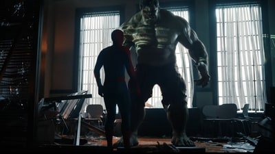 The Hulk and Spider-Man in Brand New Day.