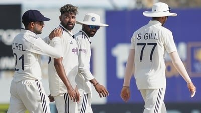 Mohammed Siraj and Devdutt Padikkal (not in the pic) recently played in the Sri Lanka Test series. (AP Photo/Eranga Jayawardena)