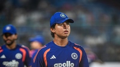 Vaibhav Sooryavanshi from India during the T20I cricket match between India and Afghanistan. (Hindustan Times) Vaibhav Sooryavanshi from India during the T20I cricket match between India and Afghanistan. (Hindustan Times)