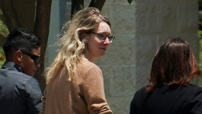 Theranos founder Elizabeth Holmes arrives to begin serving her prison sentence at the Federal Prison Camp in Bryan, Texas, U.S. (REUTERS)