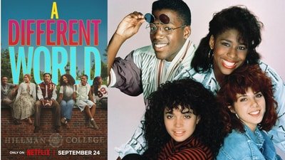 The cast of A Different World, the hit '90s sitcom now back with a Netflix sequel series. (X/ @TheDustinFitz)