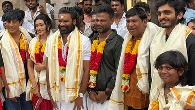 Dhanush's D 56 with SJ Suryah, Preity Mukundhan, Vadivelu, and others was launched on Friday. Dhanush's D 56 with SJ Suryah, Preity Mukundhan, Vadivelu, and others was launched on Friday.