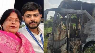 IndiGo engineer stays with mother inside Noida bus, both die