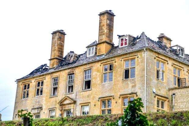 A major electrical fire has caused extensive damage to the £8.28m Barton House in the Cotswolds.