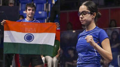 Abhay Singh and Anahat Singh (PTI Photo) Asian Games: Anahat Singh, Abhay Singh lead India’s squash surge — two finals, three medals and Olympic spots in sight