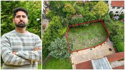 After 14 years at his Telford home, Sumeet Singh Sarao spent up to £9,000 on his garden. Now, six years into a council dispute, the garden faces demolition. (Photo: Emma Trimble/SWNS) Bollywood actor Sumeet Singh Sarao faces garden bulldozing at £900,000 home after six-year council row over 1.4m raised ground; lived there with parents for 14 years, spent £8,000-£9,000 on garden