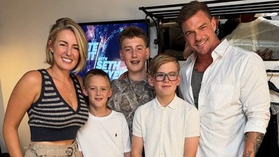 Alan and Catherine Ritchson with their three sons. (Catherine Ritchson on Instagram) Alan and Catherine Ritchson with their three sons. (Catherine Ritchson on Instagram)
