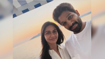 ‘Raaka’ star Allu Arjun wishes wife Sneha Reddy on her birthday with romantic sunset selfie, writes ‘happy birthday cutie’ amid scenic getaway