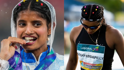 Ancy Sojan won silver in the women’s long jump at the 2026 Asian Games. ‘I apply eyeliner and lipstick, then glue on my nails’: Asian Games silver medallist Ancy Sojan steps onto the track in her own style; says looking good helps her feel ‘cool and relaxed’