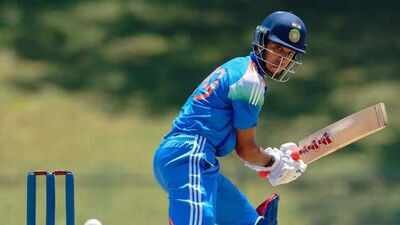 Anvay Dravid (File photo) Sehwag shines on debut, Dravid goes ballistic as India U-19 beat Australia by seven runs in Rajkot Youth ODI